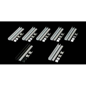 lot 26050 image: American Lighting Pe-Unv-2M-Bndl1 Extrusion Bundles Universal Bundle - Silver, 6 pack, aprox. 6Ft 8 in