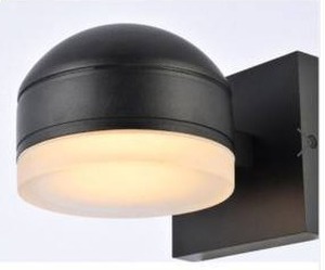 lot 26051 image: Modern Black LED Wall Sconce