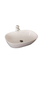 lot 26064 image: Victoria  Albert Modern White Vessel Sink, 23.5x16x6.5