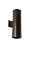 lot 26072 image: Modern Cylindrical Outdoor Wall Light Fixture, 18x6 in
