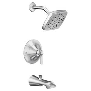 lot 26081 image: Moen TS2913 Chrome Tub And Shower Faucet, 3 Piece
