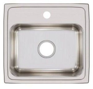lot 26084 image: Elkay LRAD191845 Gourmet 19in Single Basin Drop In Stainless Steel Kitchen Sink