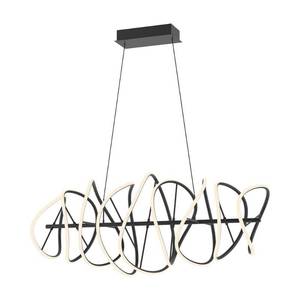 CH96442-BK-Kuzco Lighting, Collide, 100W LED Chandelier, (Very Large Light)