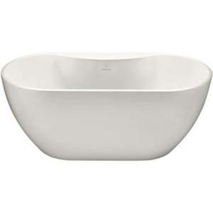 lot 26101 image: Mirabelle MIRHIFSO5930 White Hibiscus 59 Free Standing Acrylic Soaking Tub