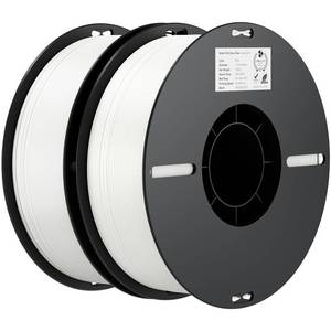 lot 3460 image: Creality PLA Filament 1.75mm Bundle 2KG, 3D Printer Filament Dimensional Accuracy - 0.02mm, No-Tangling Strong Bonding 3D Printing Filament, Fits for Most FDM 3D Printers(White) - Retail $24