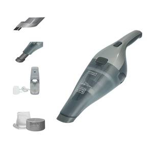 lot 3463 image: BLACKDECKER dustbuster Handheld Vacuum, 8V Cordless, Hand Vacuum for Quick Cleanup with Crevice Tool and Washable Filter (HNVC220BCZ01) - Retail $40
