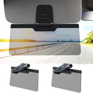 lot 3467 image: Sun Visor Extender for Car, 2 Pack Enhanced UV400 Anti-Glare, Adjustable Mount with PC Lens, Universal Car Anti-UV Polarized Sun Visor Extender Attachment, Anti-Snow Blind - Retail $39