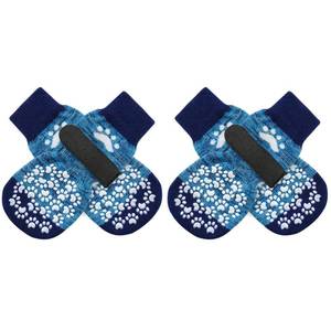 lot 3469 image: EXPAWLORER Anti Slip Dog Socks to Prevent Licking Paws, Dog Shoes for Hot Pavement, Dog Booties for Small Medium Large Senior Dogs, Traction Control Boots & Paw Protectors for Hardwood Floors Large - Retail $13