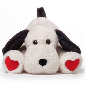 lot 3479 image: Bearington Puppy Love Valentine Stuffed Animal, 14 Inch Valentines Puppy, Valentines Dog Plush, for Ages 0-14 - Retail $33