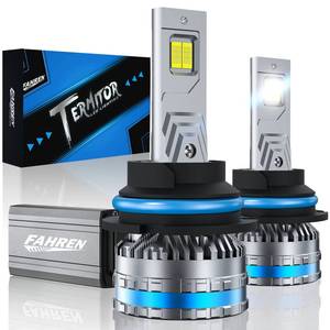 lot 3502 image: FAHREN 9007HB5 Bulbs,Upgraded 120W 60000LM fog Lighting Bulb with fan, 6500K Cool White IP68 Waterproof,Pack of 2 - Retail $50