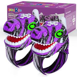 lot 3517 image: Fygurso Walkie Talkies for Kids 2 Packs, Kids Toys for Boys Girls Aged 3 to 8 Years Old for Outdoor Adventure, Camping, Halloween, Christmas, Birthday Gifts (Purple, Dinosaur)