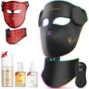 Red Light for Face and Neck, 7 Colors Facial Skin Care Tool for Home Use - Retail: $110