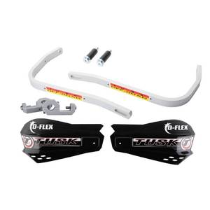 lot 3565 image: Tusk D-Flex Handguards with Black MX-Style Shields Black Aluminum Guards Fits 78 Handlebars Durable Universal Fit - Retail $57