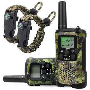 lot 3620 image: Walkie Talkies for Kids 22 Channel 2 Way Radio 3 Miles Long Range Handheld Walkie Talkies Durable Toy Best Birthday Gifts for 6 Year Old Boys and Girls fit Adventure Game Camping (Green Camo 1) - Retail $34