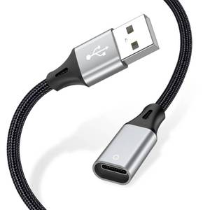 lot 3683 image: AGVEE 1.5ft USB-A Male to Lightning Female Charging Adapter Cable for Apple Pencil 1st Generation, Enables iPencil Gen 1 Match iPad with USB-C Port(Not Plug & Play, Need Extra Steps), Dark Gray - Retail $9