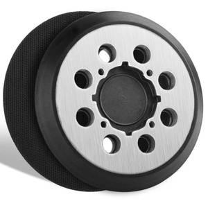 lot 3708 image: Gnellkoor Sander Pads Replacement for Craftsman, 2 Pack 5 inch 8 Hole Hook & Loop Orbital Sanding Metal Pads Compatible with Craftsman CMCW220B CMEW231 Random Orbital Sander - Retail $14