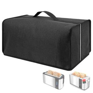 lot 3754 image: Toaster Cover Compatible with Mueller UltraToast 4 Slice MT-110ssElite Gourmet ECT-3100 Long Slot 4 Slice Toaster,Waterproof Heatproofant Dustproof Protective Case Heavy Duty Cover-Dark Grey - Retail $15