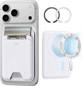 lot 3483 image: ESR MagSafe Magnetic Wallet - White - Retail $25