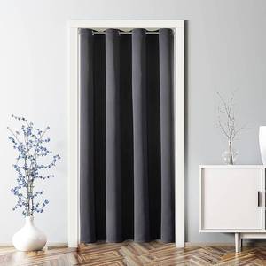 lot 3652 image: ChrisDowa Blackout Curtains 34x80in Black