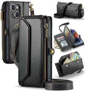 lot 3655 image: Strapurs Wallet Case for iPhone Black