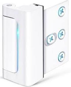 lot 3658 image: Home Security Door Reinforcement Lock - Child Proof High Security Door Lock Front Door Locks for Kids Safety Withstand 800 lbs Top Door Latch Lock Flip Door Guardian for Inward Swinging Inside Door