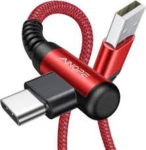 lot 3659 image: Ainope USB C Charging Cables Red