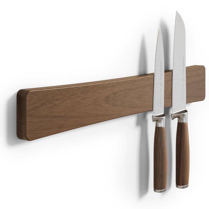 lot 9305 image: Magnetic Knife Holder for Wall, 16 Acacia Wood No Drill Knife Magnet Strip Use as Tool Key Storage Knife Bar, Powerful Wall Mounted Magnetic Knife Rack for Refrigerator & Kitchen Utensil Organizer