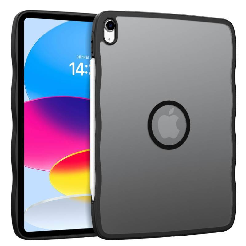 lot 9469 image: GUAGUA Magnetic for iPad (A16) 11th Generation Case 11 Inch 2025, iPad 10th Generation Case 10.9 Inch 2022 Compatible with MagSafe, Slim Soft TPU Cover with Pencil Holder, Cute Wave Cases, Black