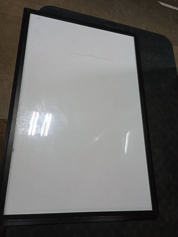 lot 1309 image: 3523in Black Frame Dry Erase Board