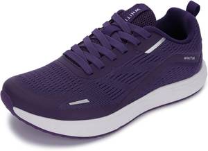 lot 3762 image: WHITIN Womens Wide Toe Box Road Running Shoes  Zero Drop Width Sneaker Size 8 Purple 38 - Retail $40