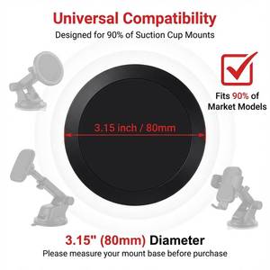 lot 3800 image: 2 PCS Dashboard Pad Mounting Disk Dashboard Suction Cup Adhesive 3.15 Pad for Phone Mount Phone Holder Mount Double Sided Adhesive Dash Pads for Phone-Holder Camera Holders - Retail $5