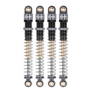 lot 3840 image: INJORA 51mm Shocks-Long Travel Threaded Double Barrel Damper for Axial AX24 SCX24 Upgrade 124 RC Crawler Grey - Retail $20