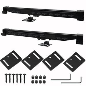 lot 3936 image: 2Pcs Barn Door Soft Close Mechanism - Lashow Upgraded No-Drill Version Sliding Barn Door Hardware for Door Weight 70-160 Pounds Adjustable Door Stoppers, Actuator Spacers Included