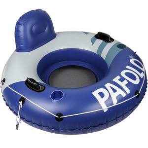 lot 3957 image: River Tubes for Floating Heavy Duty, Pool Float Adult,53 Inflatable Float Tube for Beach Lake Rafting, River Floats with Mesh Bottom - Retail $40