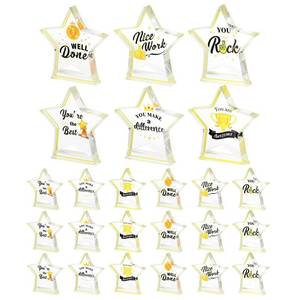 lot 3963 image: 24pcs Employee Appreciation Gifts Bulk, Awards and Trophies Mini Trophy Award Trophies Party Favors for Adults, Employee of The Month Team Building Gifts Participation Awards Star Gifts for Employee - Retail $16