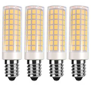 lot 4086 image: VOKWAK 4-Pack E14 LED Bulbs, Warm White 3000K, 8W (80W Equivalent), 800LM, 360 Beam Angle, E14 Base, Indoor Use - Retail $20
