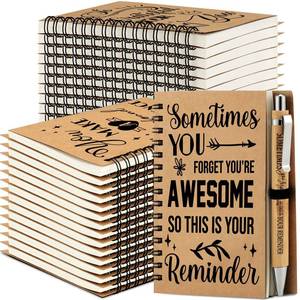 lot 4123 image: Tenceur 36 Sets Employee Appreciation Gifts Bulk Inspirational Spiral Notebooks with Motivational Pens Small Notepads for Coworkers Office Staff Team Volunteer Teacher Thank You Gifts, 3.94 x 5.51 - Retail $41