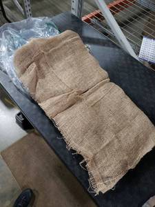 lot 4241 image: Large Roll of Burlap Material