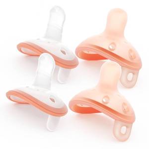 lot 4252 image: Garkoko Baby Pacifiers 0-6 Months, Lightweight and Breathable, One-Piece Design, BPA-Free Silicone Pacifier for Babies (3pcs) - Retail $20
