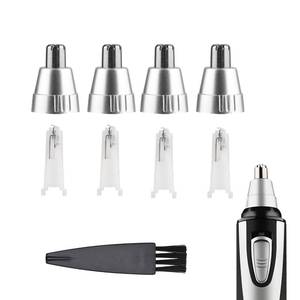 lot 4262 image: GOMINYUF 4 Pcs Replacement Heads Compatible with Ear and Nose Hair Trimmer Clipper as The Photo Show-Include a Cleaning Brush - Retail $10