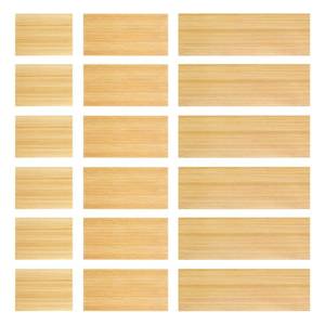 lot 4298 image: BrightRow 18 Pack Bamboo Drawer Dividers Inserts 3 Sizes Adjustable for Drawer Organizers Kitchen Utensils Storage Home Office Bathroom Dresser Cosmetic, 7.1 x 2.3 in, 4.7 x 2.3 in, 3.15 x 2.3 in - Retail $19