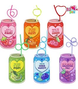 lot 4007 image: Joyin Valentines Day Silly Straws Multiple Colors