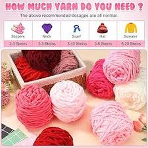 lot 4008 image: Timgle 6pk Yarn Pinks