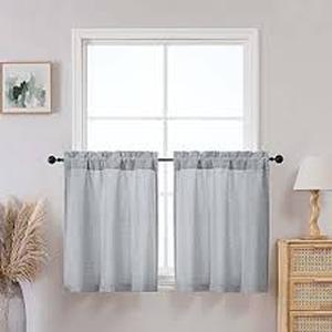 lot 4012 image: Gwine Light Filtering Curtains Gray 30x24in