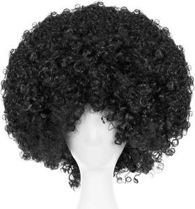 lot 4013 image: Joy Join Unisex Black Curly Clown Wig
