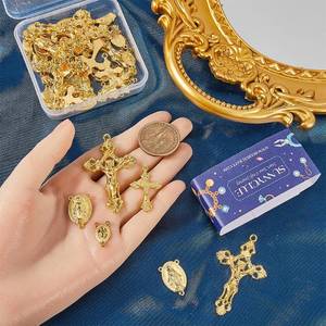lot 4019 image: Sunnyclue 40pcs Religious Necklace Charms