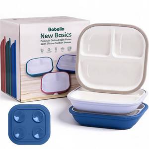 lot 4240 image: Babelio New Basics Divided Baby Plates Set - Retail $25