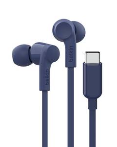 lot 4315 image: Belkin SoundForm Wired Earbuds with USB-C Connector, in-Ear Earphones wMicrophone - USB-C Headphones for iPhone 17, iPhone 16, iPad mini, Galaxy S25, Google Pixel 9, Android, and More - Blue - Retail $20