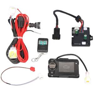 lot 4339 image: Copgge 12V Diesel Heater Controller Panel Parking Heater Motherboard Control Board LCD Switch Monitor Display Remote Control with Wiring Harness Sensor Cable Compatible with Chinese Diesel Heater 5KW - Retail $40