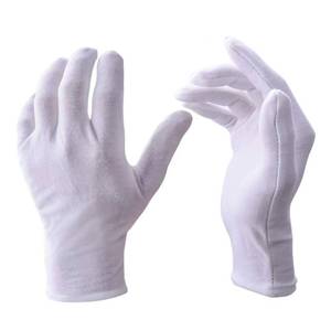 lot 4357 image: Zealor 12 Pairs White Cotton Gloves Soft Hand Gloves Dust-Free Work for Men Women Art Crafting, Jewelry Handling, BBQ, Eczema Care, Coin Jewelry Watch Inspection, Dry Hands Sleeping, Archiva, Medium